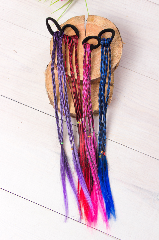 Гумки з кольоровими косами