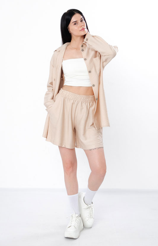 Комплект жіночий (рубашка+шорти)