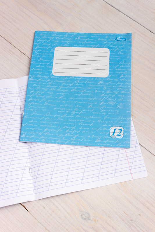 Зошит 12 аркушів у косу лінію  (проста)