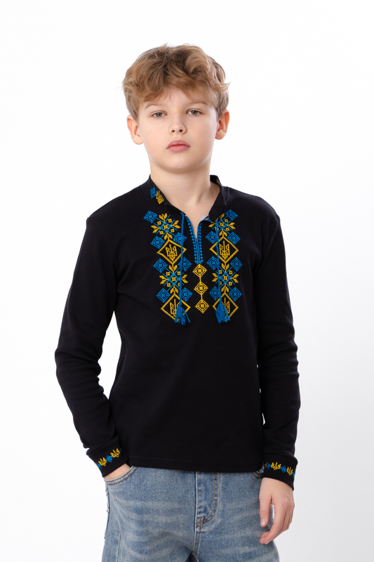 Вишиванка для хлопчика з довгим рукавом