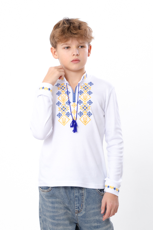 Вишиванка для хлопчика з довгим рукавом