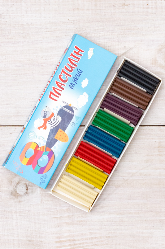 Пластилін 8 кольорів